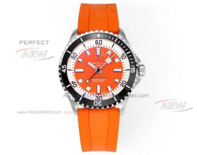 Swiss clone Breitling Superocean automatic winding mechanical 42mm orange dial 